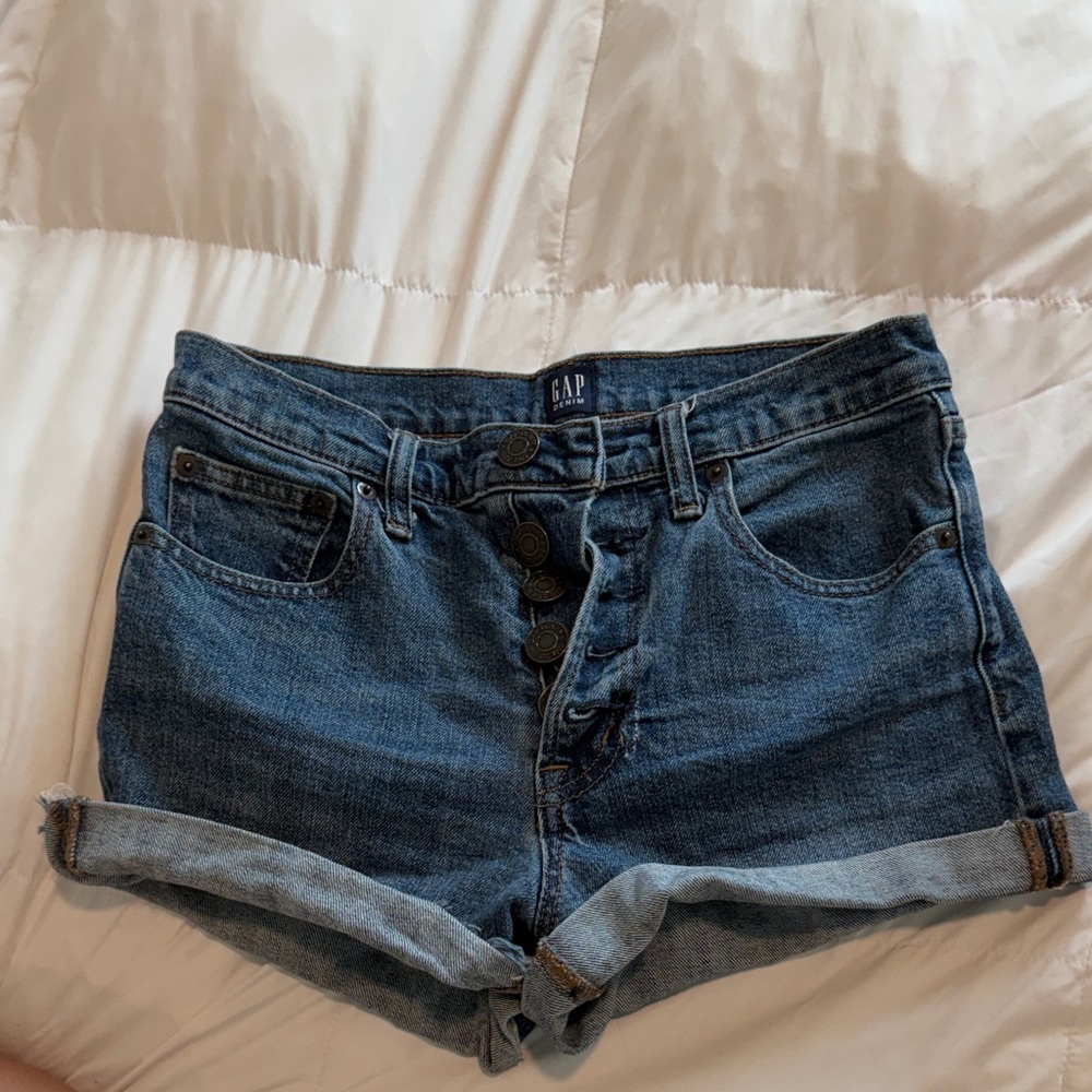 GAP Women's Dark Blue Jean Shorts
